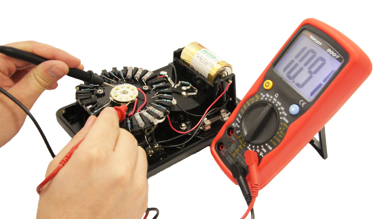 9007A 3 ½ Digit 2000 Count Digital Multimeter CAT III 600V - Professional Industrial Electrical Tester for Voltage, Current & Resistance Measurement - Perfect for Electricians, HVAC & Automotive Diagnostics