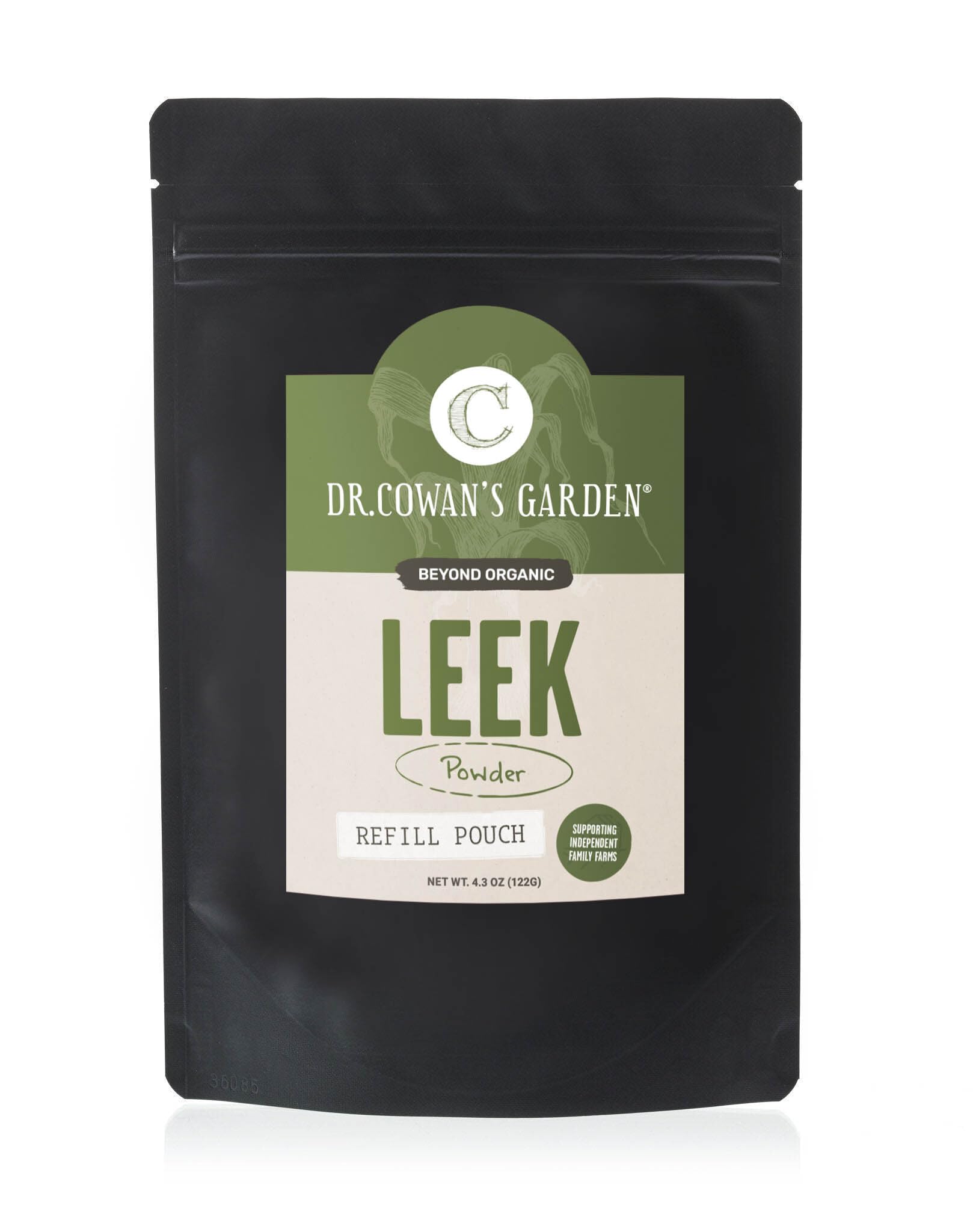 Dr. Cowan’s Garden Leek Powder - Organic Superfood Green Powder for Smoothies, Soups & Cooking | Dehydrated Vegetable Powder with 50 Servings | Nutrient-Rich for Detox, Energy & Healthy Recipes
