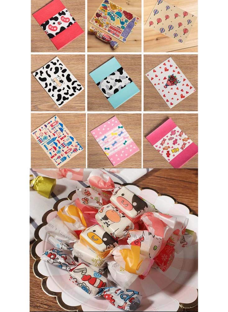 500 Sheets Candy Wrappers - Wax Paper for Candy Twisting & Wrapping - Party & Baking Use