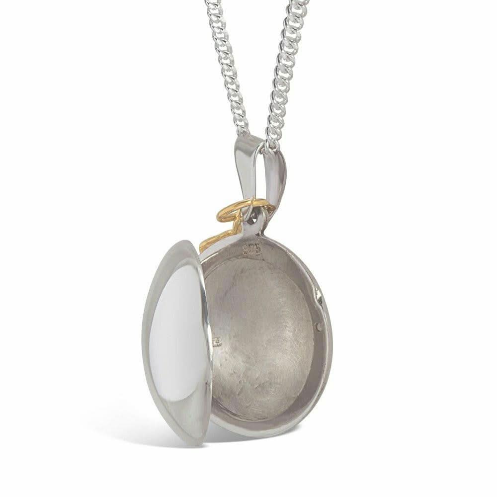 Elegant Silver Feather Locket Necklace - Perfect for Valentine's Day Gifts, Anniversaries & Special Occasions