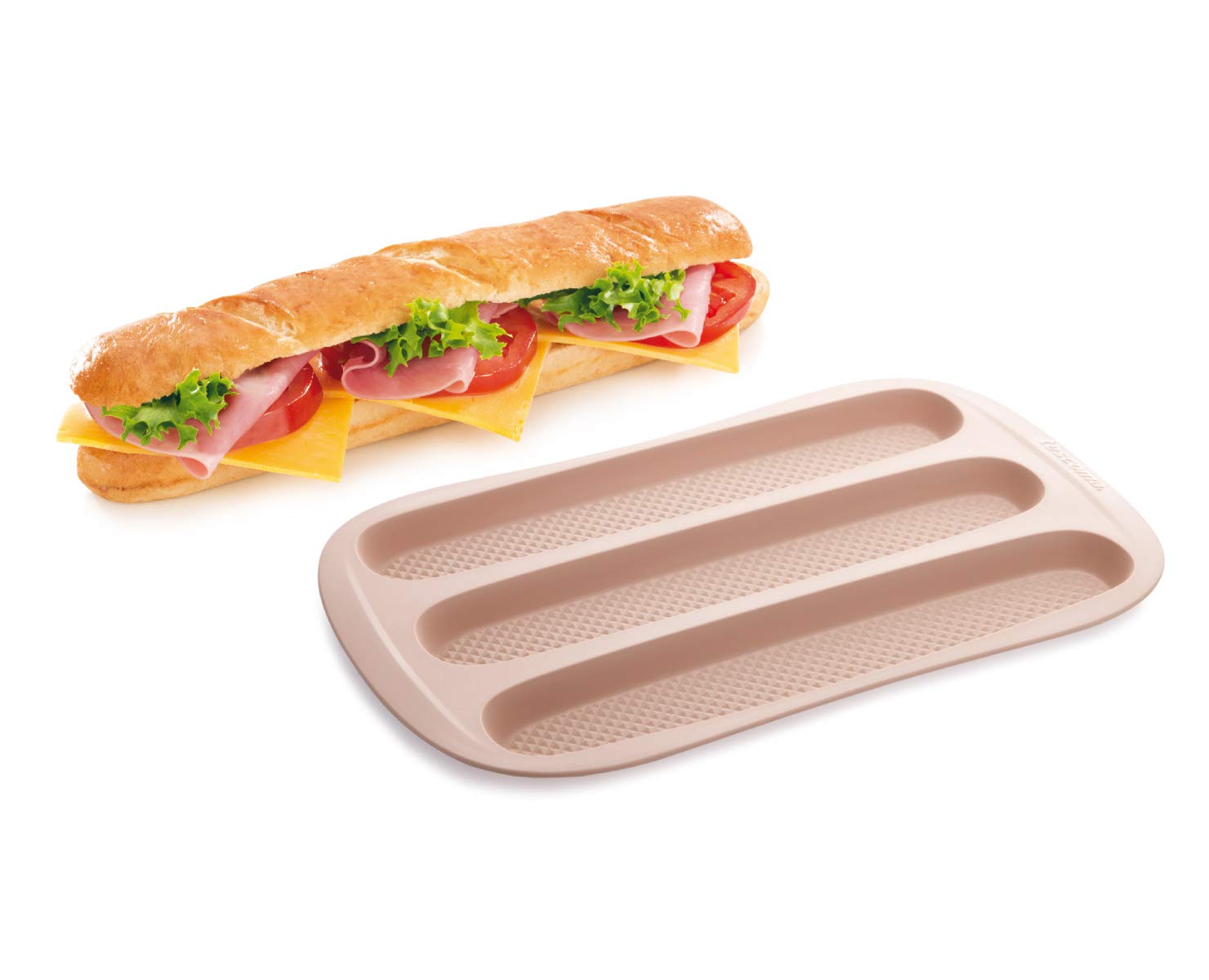 Tescoma Baguette Pan Della Casa - Premium Non-Stick French Bread Baking Pan for Homemade Baguettes, Perfect for Baking, Cooking, and Serving Fresh Artisan Bread at Home