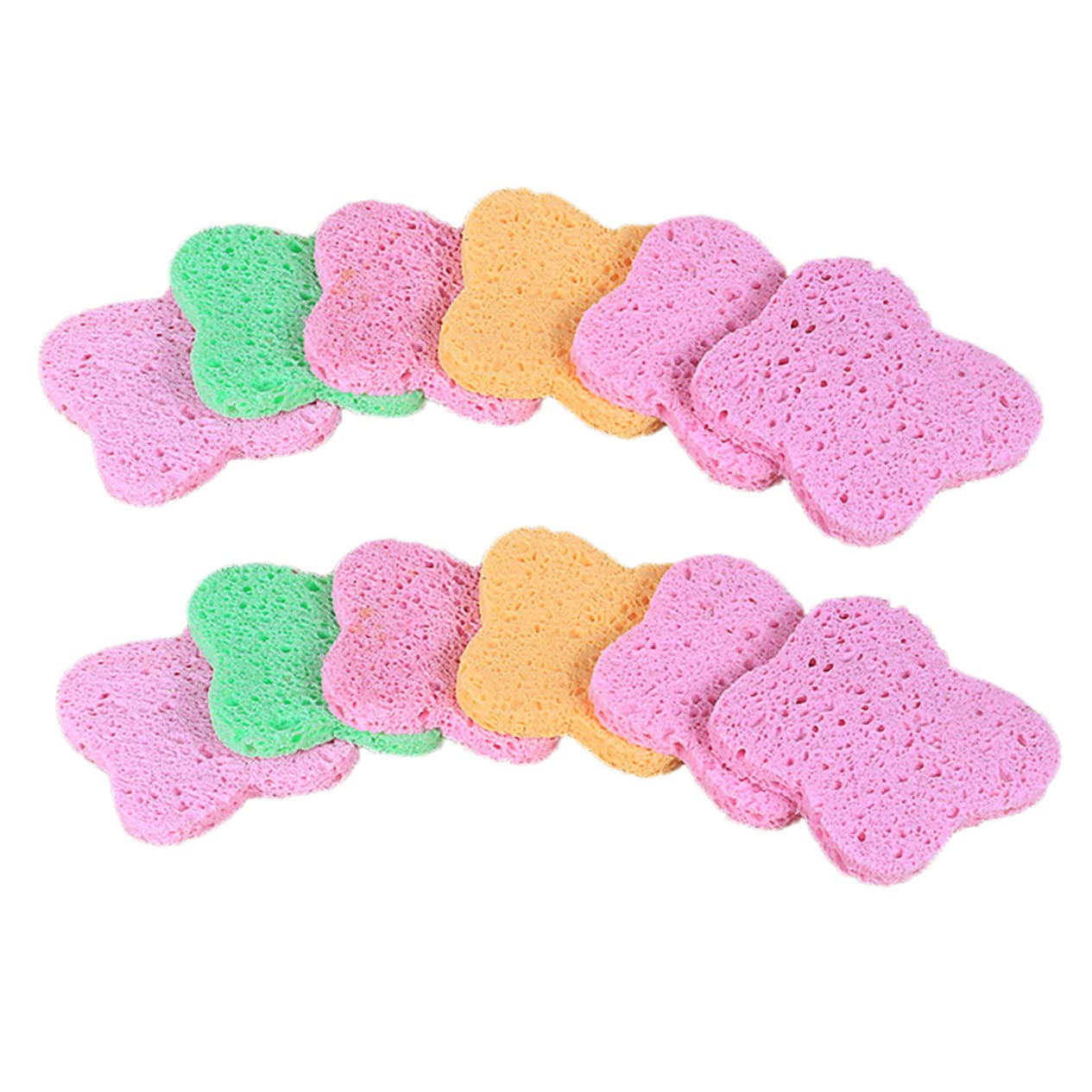 Lurrose Makeup Sponges 15 Pack - Compressed Facial Cleansing Sponges, Gentle Makeup Blender & Cleaning Puff for Soft & Flawless Skin - Perfect for Daily Makeup Application & Beauty Routine