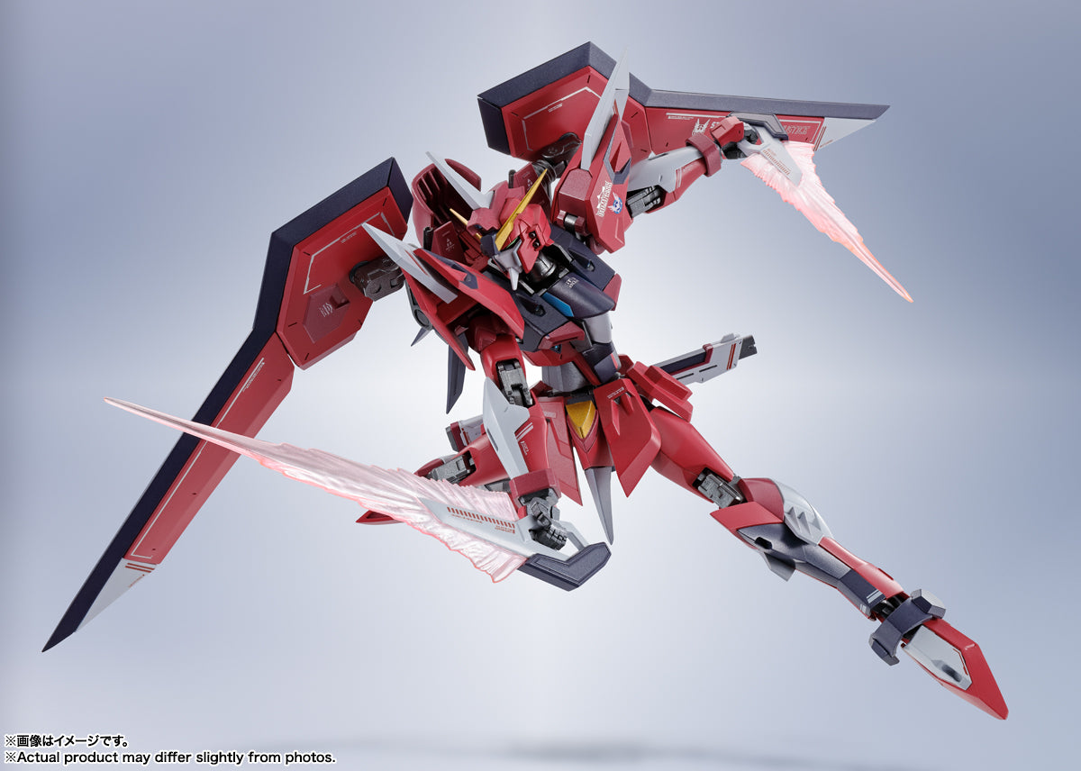 Bandai Metal Robot Spirits Gundam Seed Freedom STTS 808 Immortal Justice Gundam Action Figure - High-Quality Collectible Model Kit for Anime Fans & Display | Perfect for Gundam Collections, Anime Decor, and Action Figure Enthusiasts