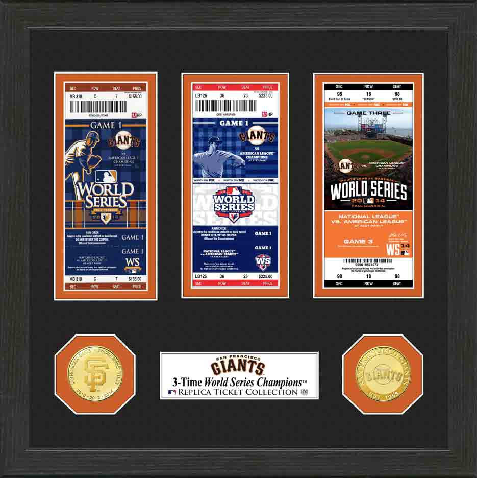 San Francisco Giants World Series Championship Tickets - Authentic Collectible Memorabilia for Baseball Fans & Sports Enthusiasts - Perfect for Framing, Display, and Gifting