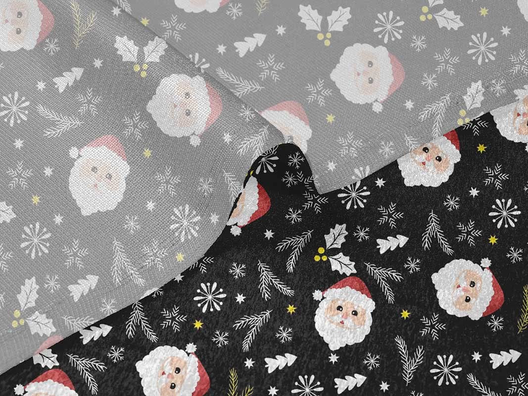 Velvet Black Fabric for Christmas Sewing - 58 Inch Wide DIY Clothing Material by The Yard | Printed Fabric for Holiday Crafts, Quilting & Home Decor
