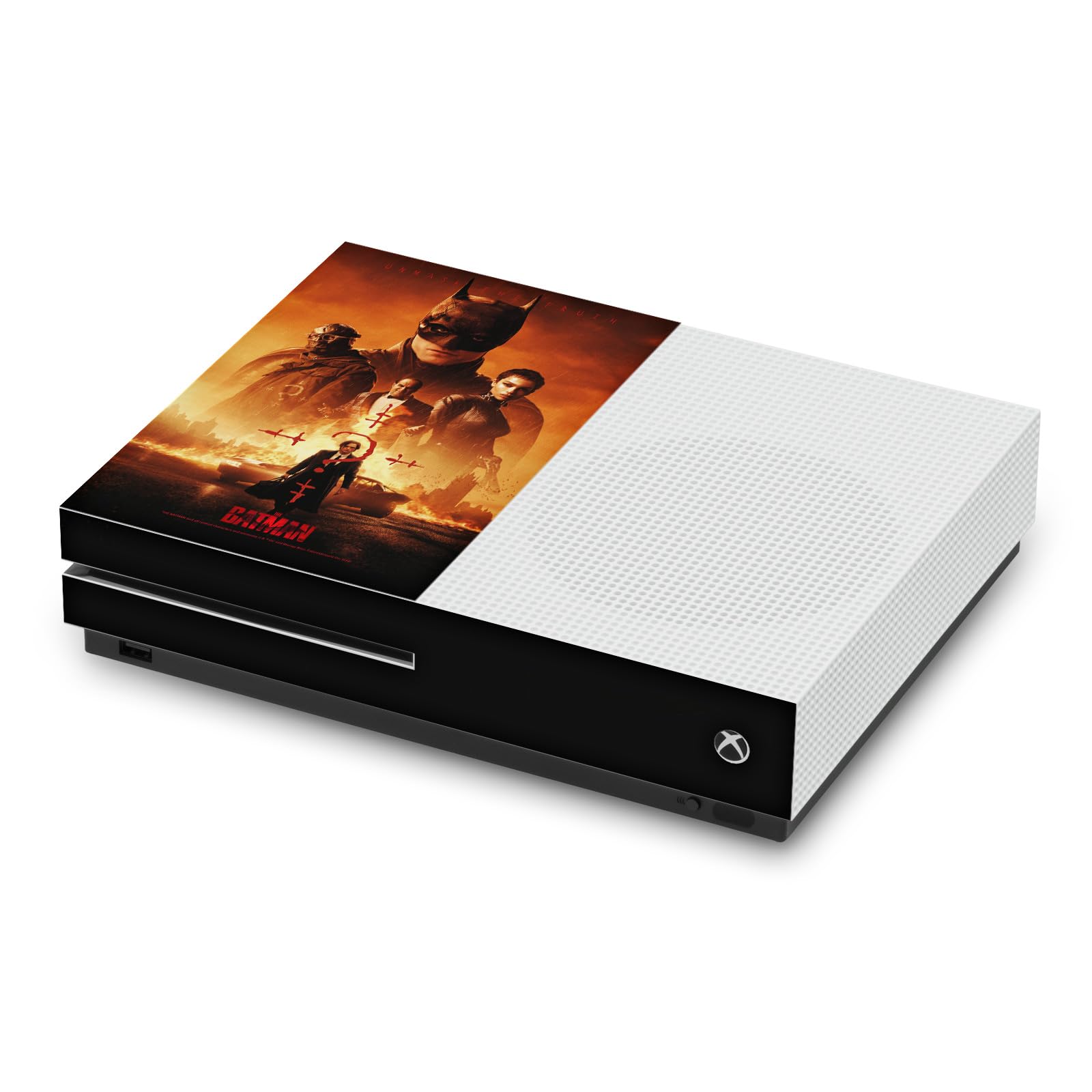 Official Licensed The Batman Neo-Noir Group & Posters Vinyl Skin Sticker Cover Compatible with Xbox One S Console - Gaming Accessory for Superhero Fans & Collectors - Perfect for Customizing Your Console & Protecting from Scratches