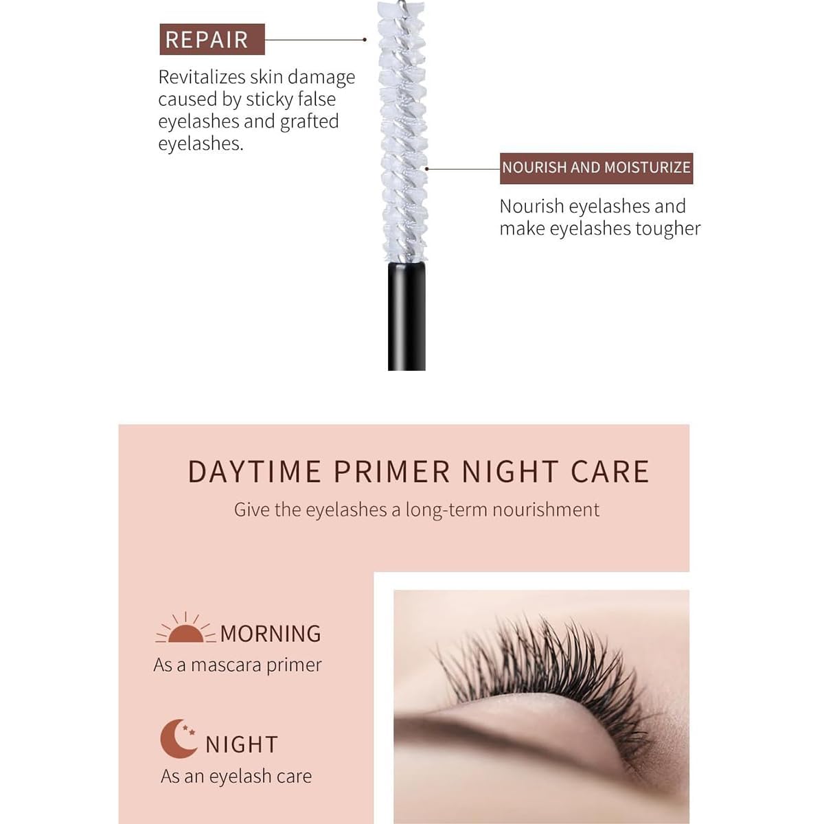 Daislashes Eyelash Growth Serum for Longer, Fuller & Thicker Lashes - Natural Lash Enhancer & Booster for Healthy Black Lashes - Perfect for Daily Use, Special Occasions & Sensitive Eyes