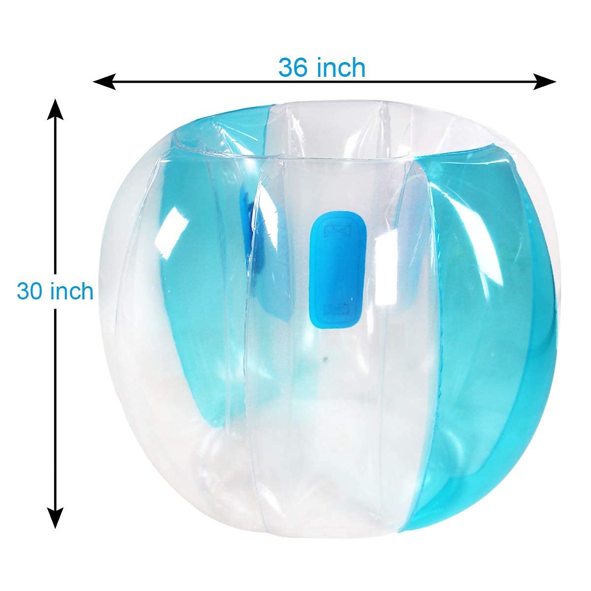 **2-Piece Kids Sumo Balls Set - 36 Inch Bumper Bounce Toys for Outdoor Play, Team Games, and Lawn Activities (Blue+Blue) - Perfect for Backyard Fun, Birthday Parties, and School Events**