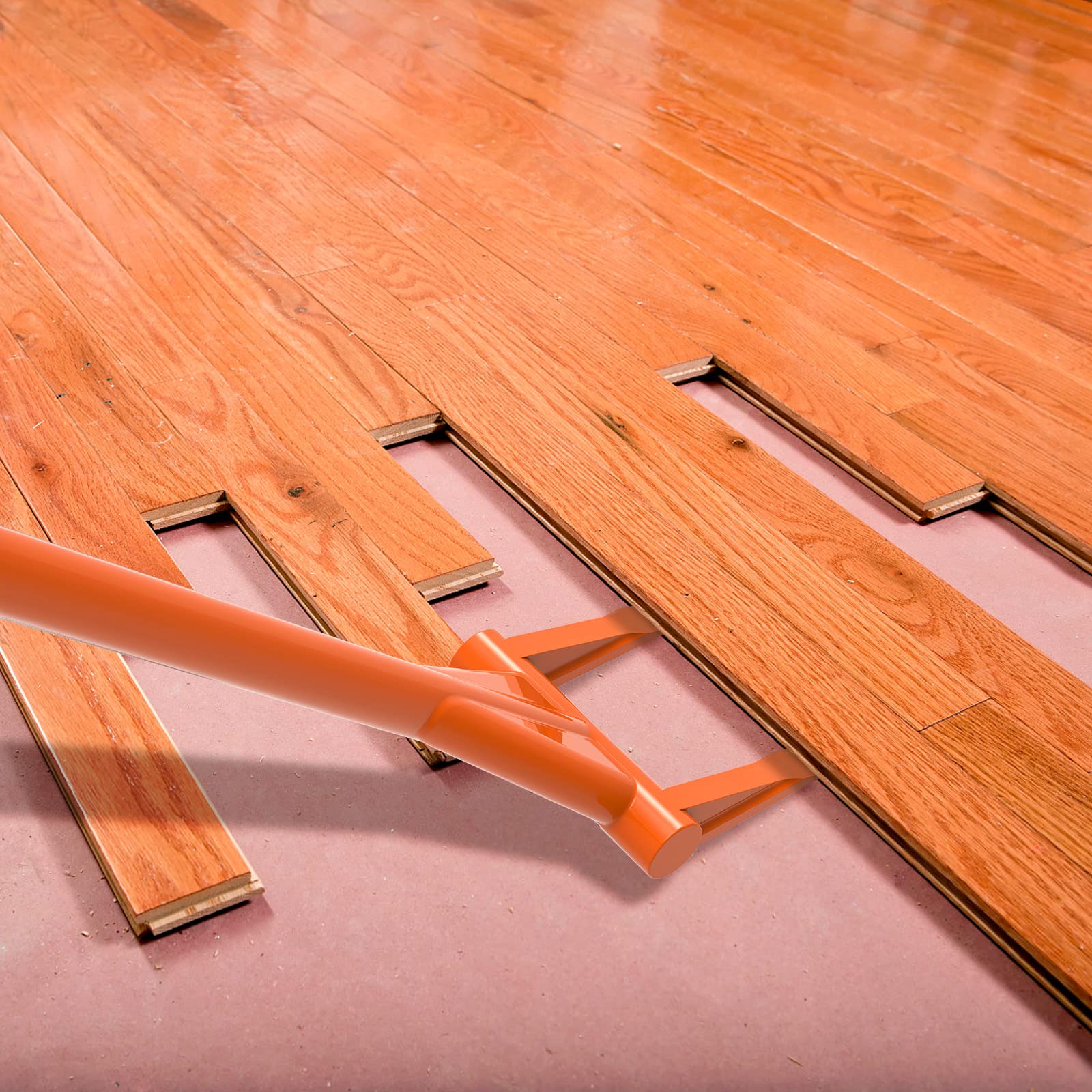 Dolibest 48'' Demo Bar 2-Tine Wrecking Bar - Heavy Duty Pallet Buster with All-Steel Handle - Efficient Deck Board Removal Tool for Renovation & Construction - Perfect for Demolition, Wood Pallet Dismantling, and Home Improvement Projects