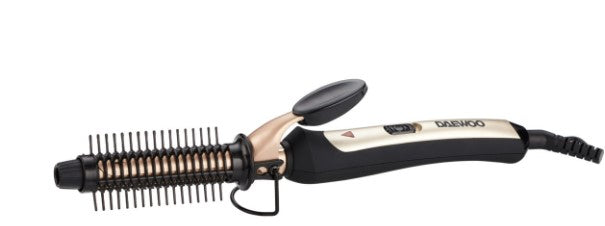 Daewoo DCR 4020 Professional 19mm Hair Curling Iron with Detachable Brush - 110-240V Dual Voltage, 25W for Salon & Home Use - Perfect for Creating Beach Waves & Natural Curls