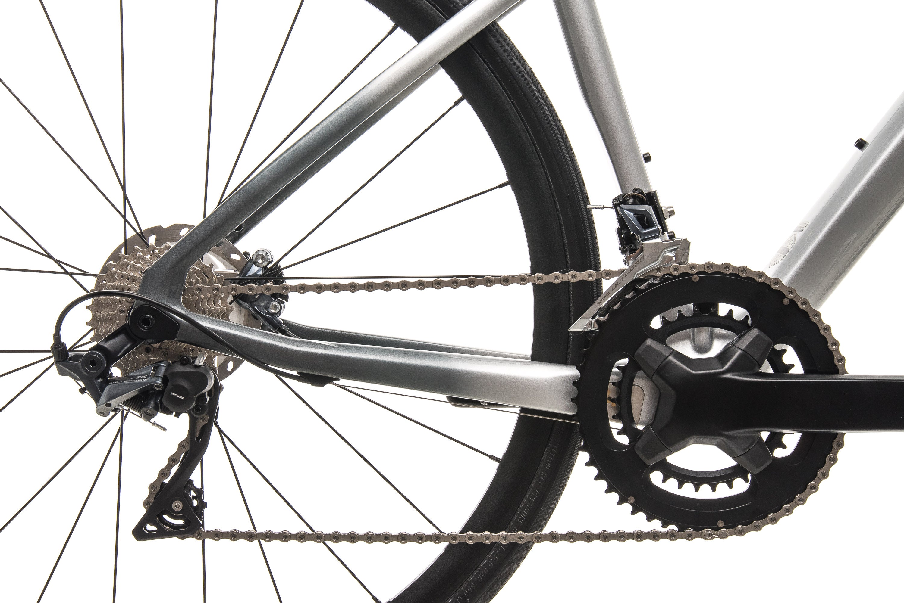 **Argon 18 Krypton GF Disc Road Bike - Mercedes Benz Inspired Silver Finish (47cm, Small, 2019 Model) | Lightweight & Durable for Racing & Commuting**