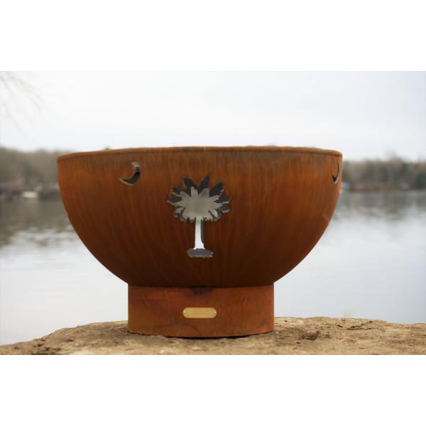 Portable Outdoor Fire Pit - Tropical Moon Design for Backyard, Patio & Camping | Perfect for Bonfires, S'mores & Relaxing Evenings