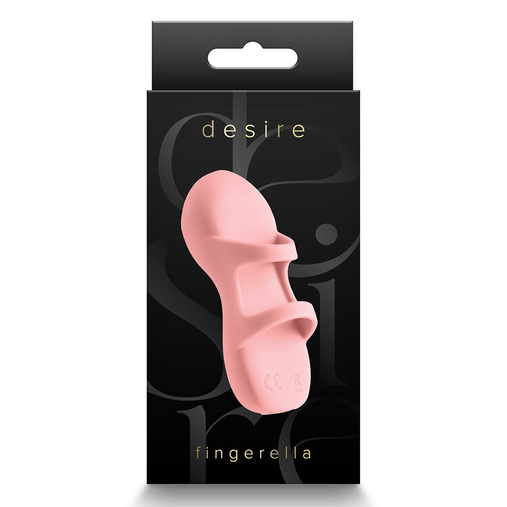 Desire Fingerella Ribbed Silicone Finger Vibrator - Waterproof & Rechargeable Adult Toy for Women - Perfect for Solo Play & Couples Intimacy