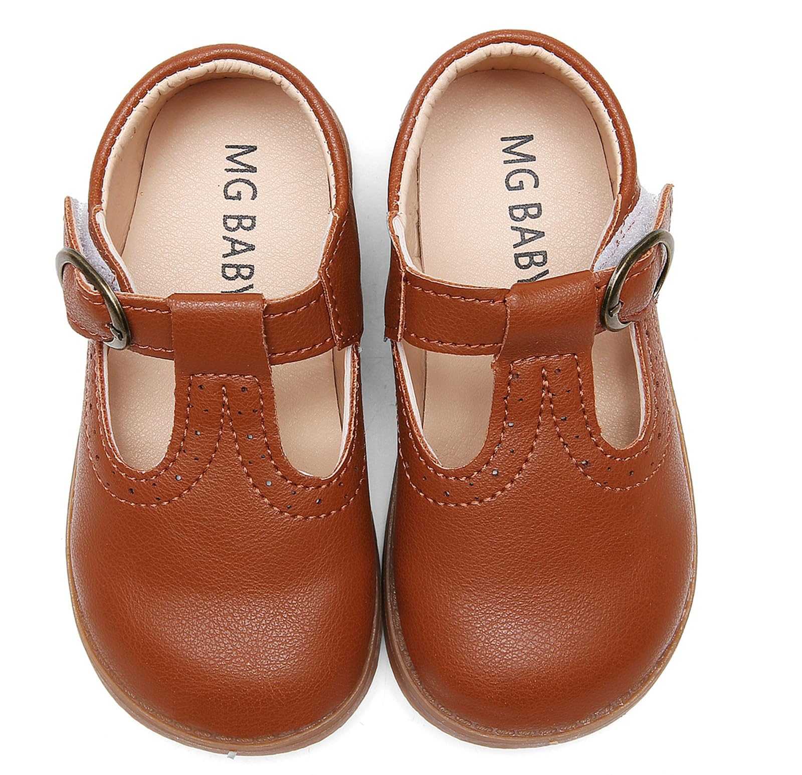 DADAWEN Girls Classic Mary Jane Shoes - Flat Dress Shoes for School Uniform, Church, Weddings & Special Occasions
