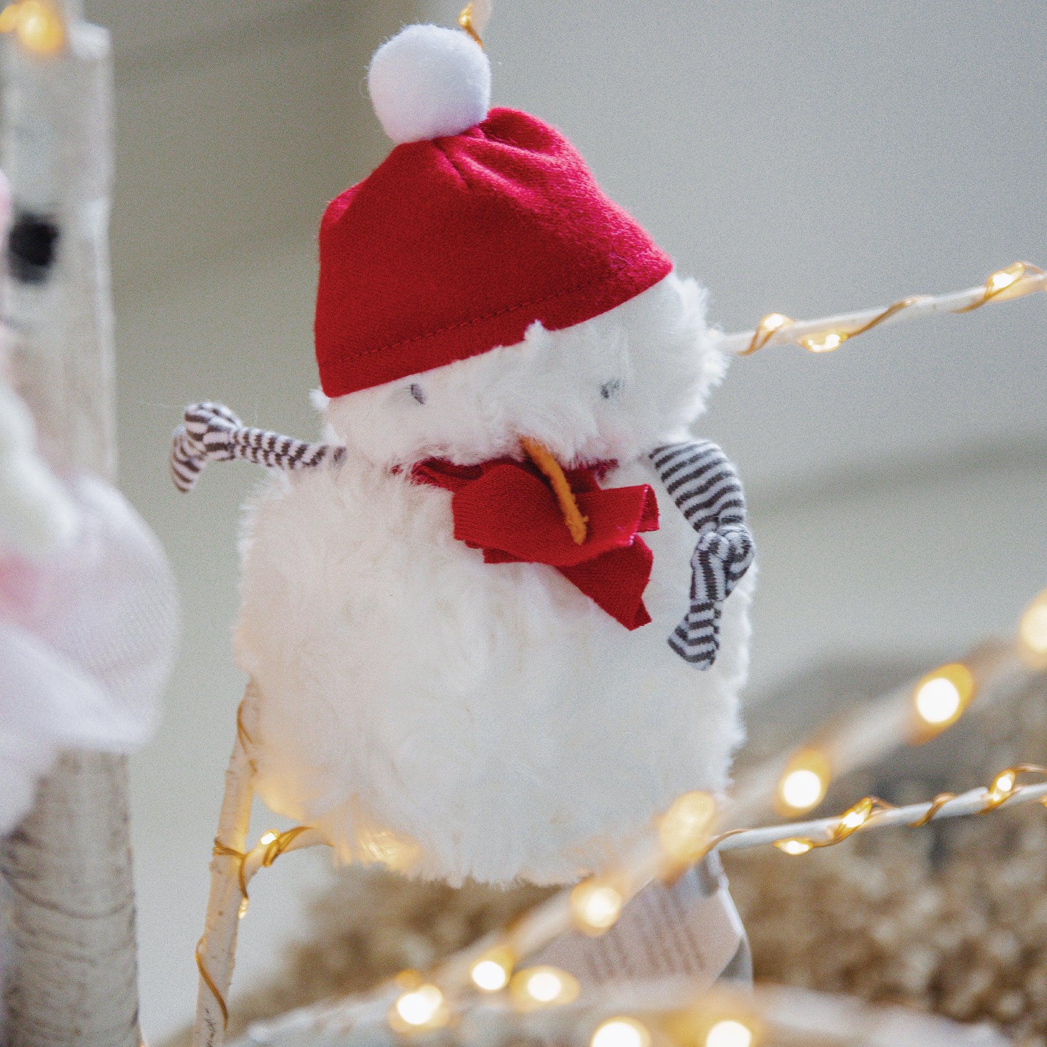 Roly Poly Flakey The Snowman - Retired Collectible Figurine for Christmas Decorations & Holiday Gifts
