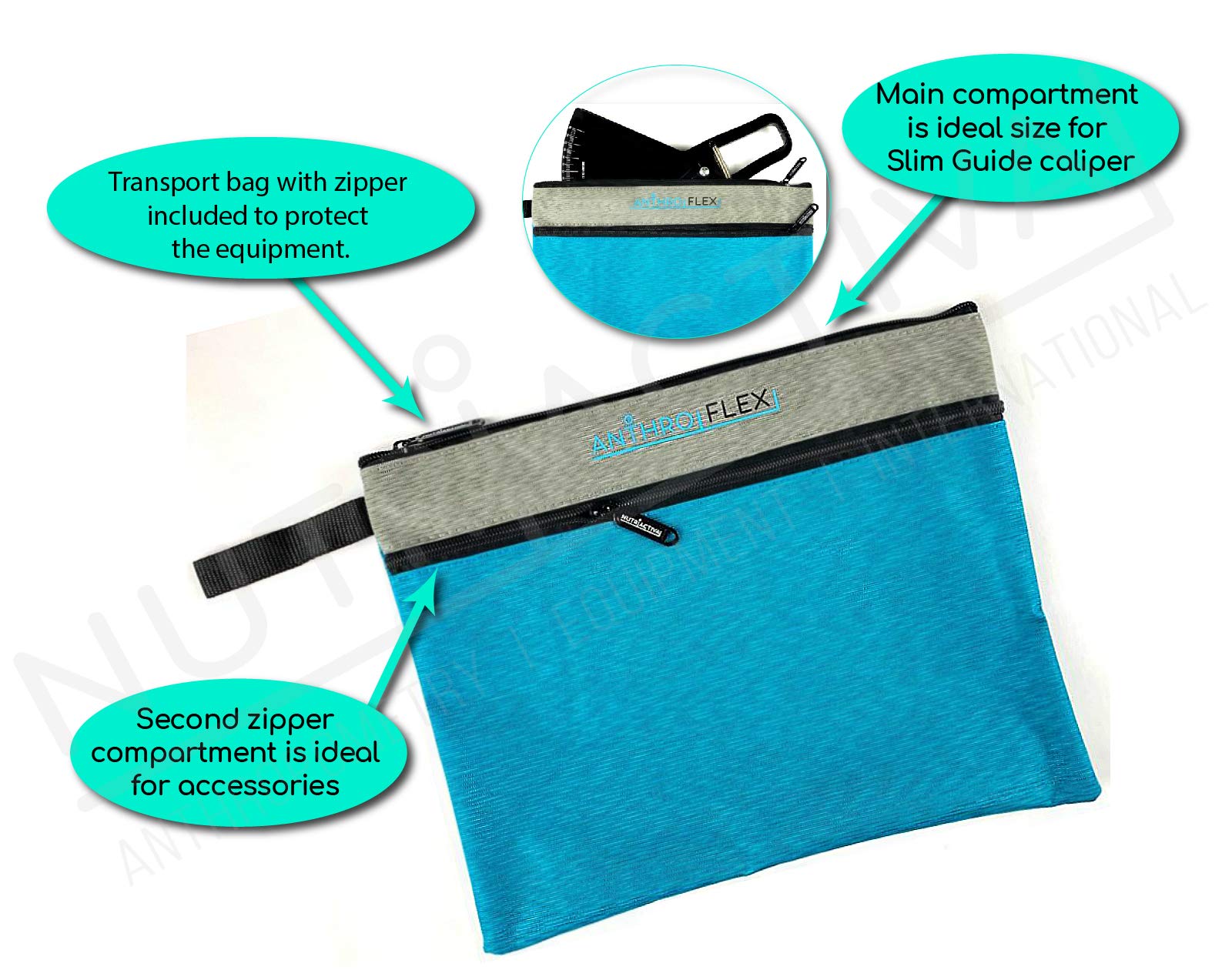 AnthroFlex Anthropometry Kit - Slim Guide Skinfold Caliper, AnthroMetrix Software, Cescorf Anthropometer & Stadiometer | BMI Tape Measures, Calibration Dowel, Carrying Bag & Manual | Perfect for Fitness Trainers, Medical Professionals & Body Composition Research