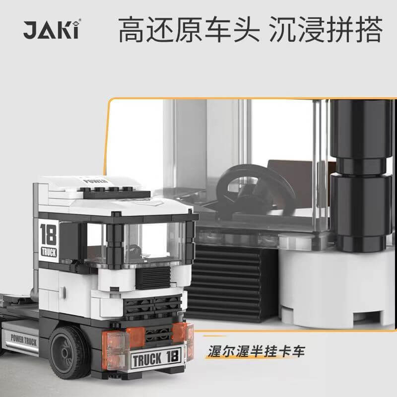 JAKI Pull Back Toy Truck - Diecast Metal Car with Friction Power for Kids, Boys & Girls - Fun Race & Stunt Play Vehicle for Indoor & Outdoor Games