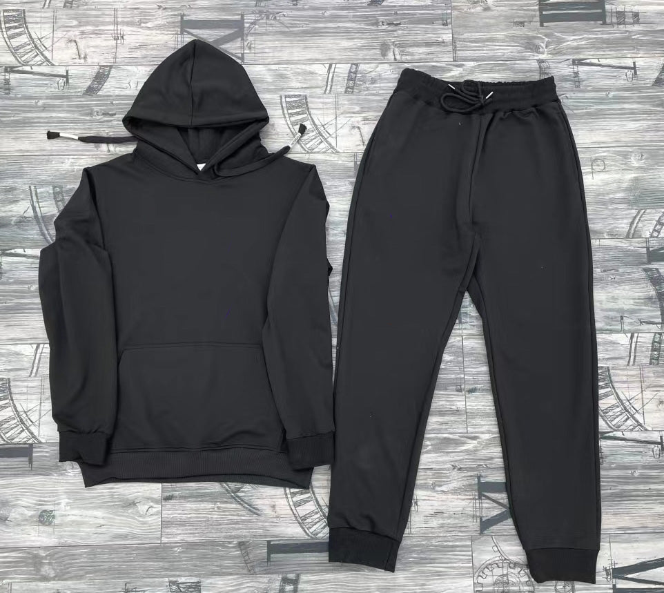 Men's Hooded Sweatshirt Two Piece Set - Casual Pullover Hoodie & Jogger Pants Outfit (XN2082) for Streetwear, Lounge & Gym Wear