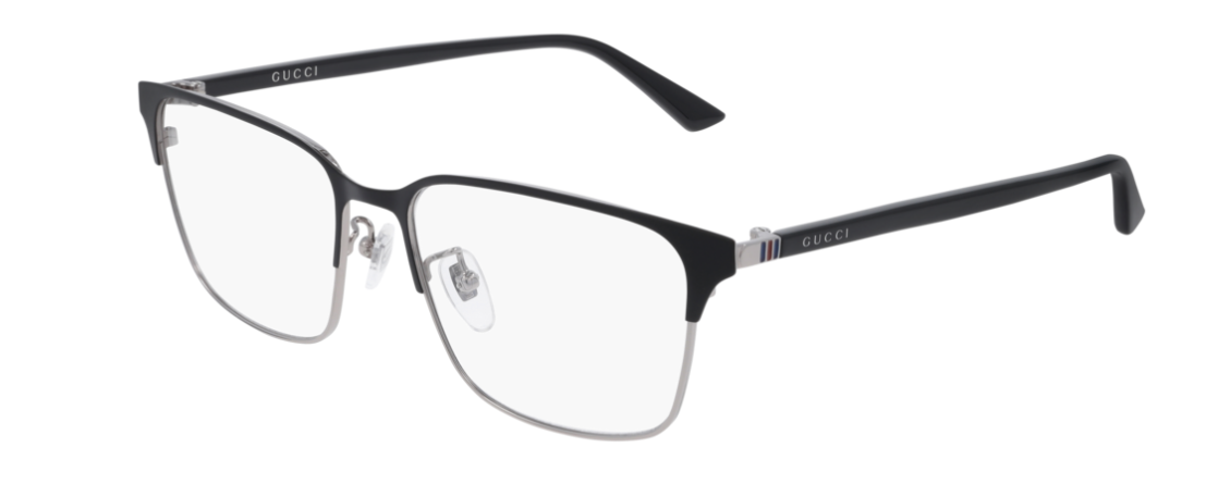 Gucci GG 0756OA 003 Black Square Unisex Eyeglasses - Stylish Designer Glasses for Men & Women - Perfect for Work, Driving & Fashion Accessories