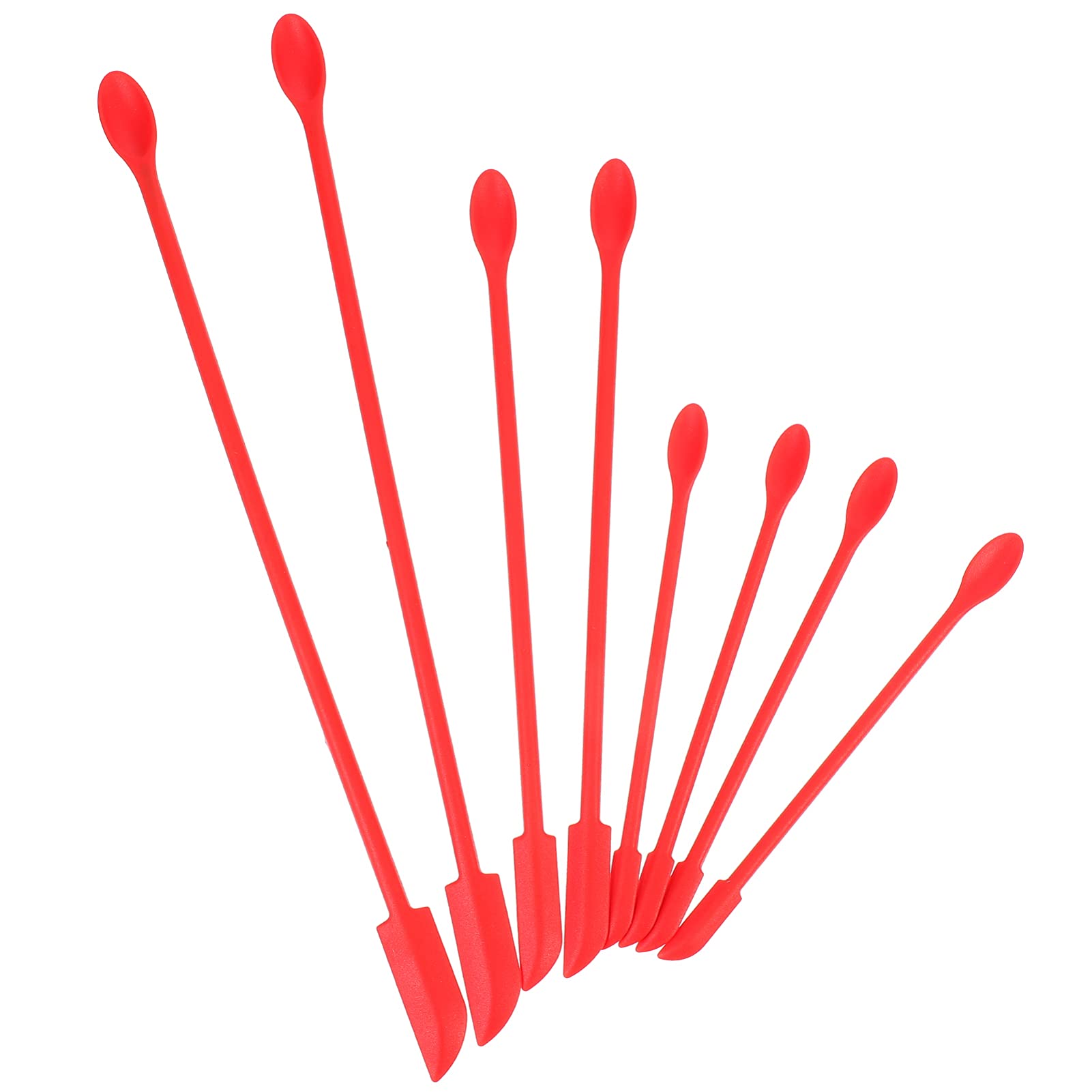 24-Piece Silicone Spatula Set - Small Makeup & Kitchen Scrapers for Cosmetics, Jars & Cooking - Non-Stick, Heat-Resistant Tools for Baking, Mixing & Beauty Application