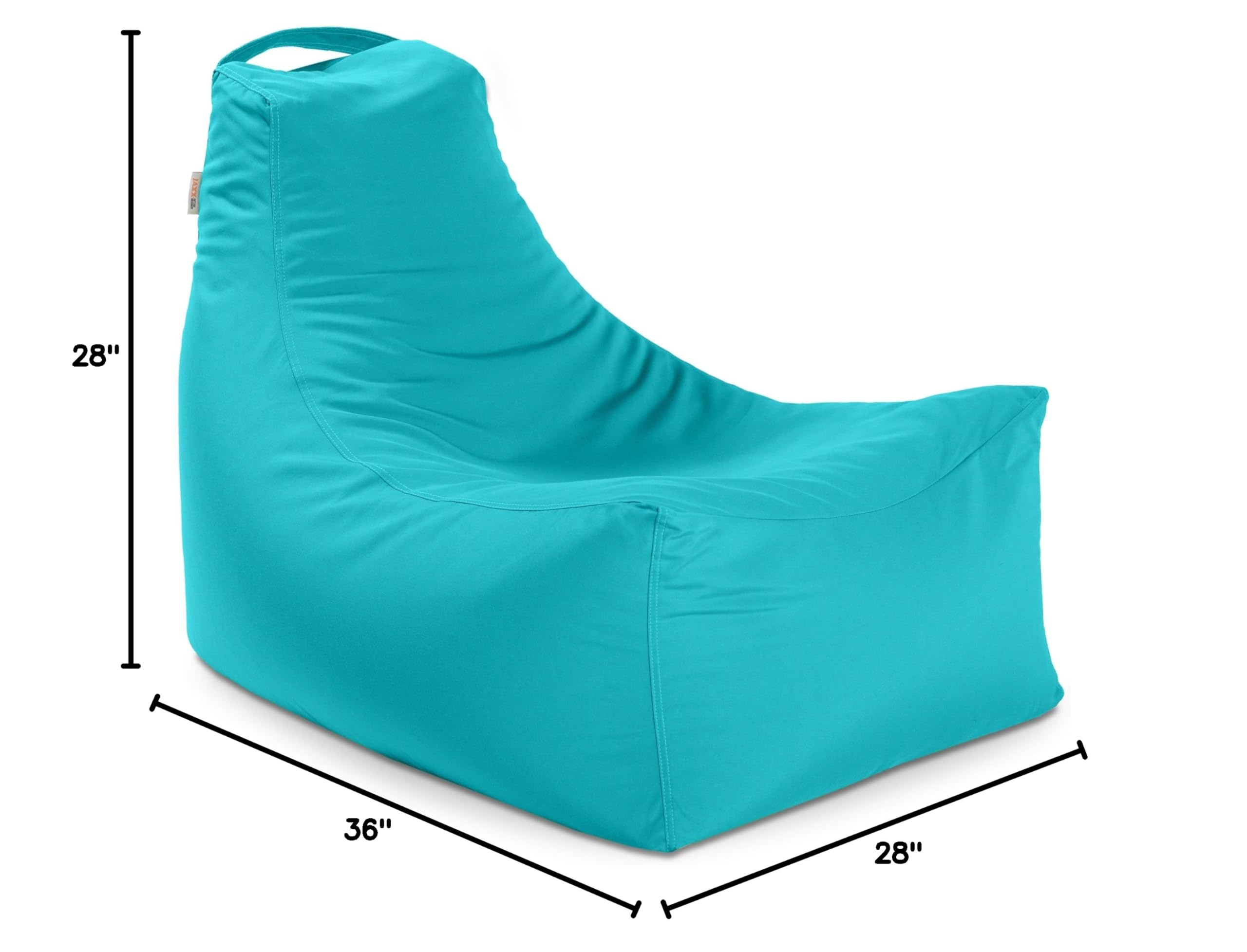 Jaxx Juniper Outdoor Bean Bag Patio Chair - Waterproof Light Blue Lounge Chair for Garden, Poolside, Deck & Backyard Relaxation