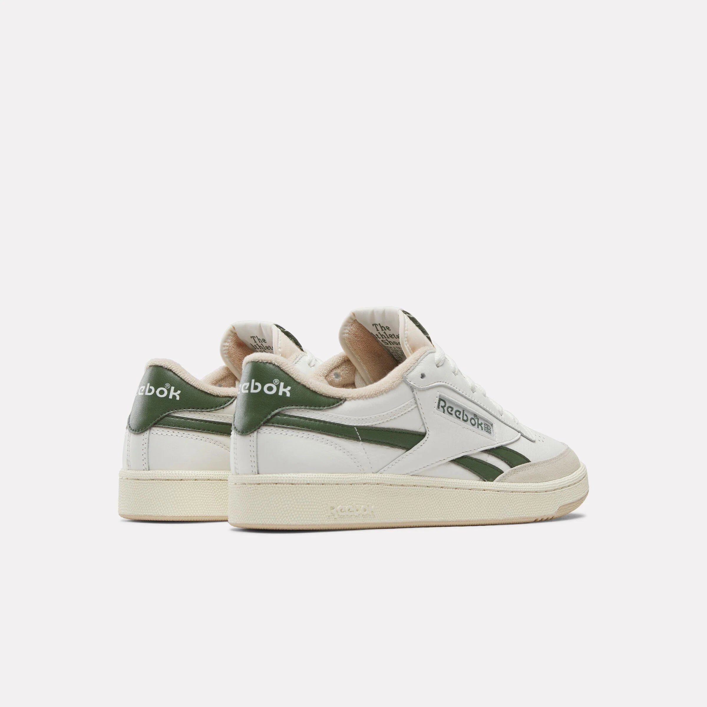 Men's Club C Revenge Sneakers - Classic White Leather Low-Top Shoes for Casual Wear & Street Style | Perfect for Everyday Outfits, Gym, and Urban Fashion