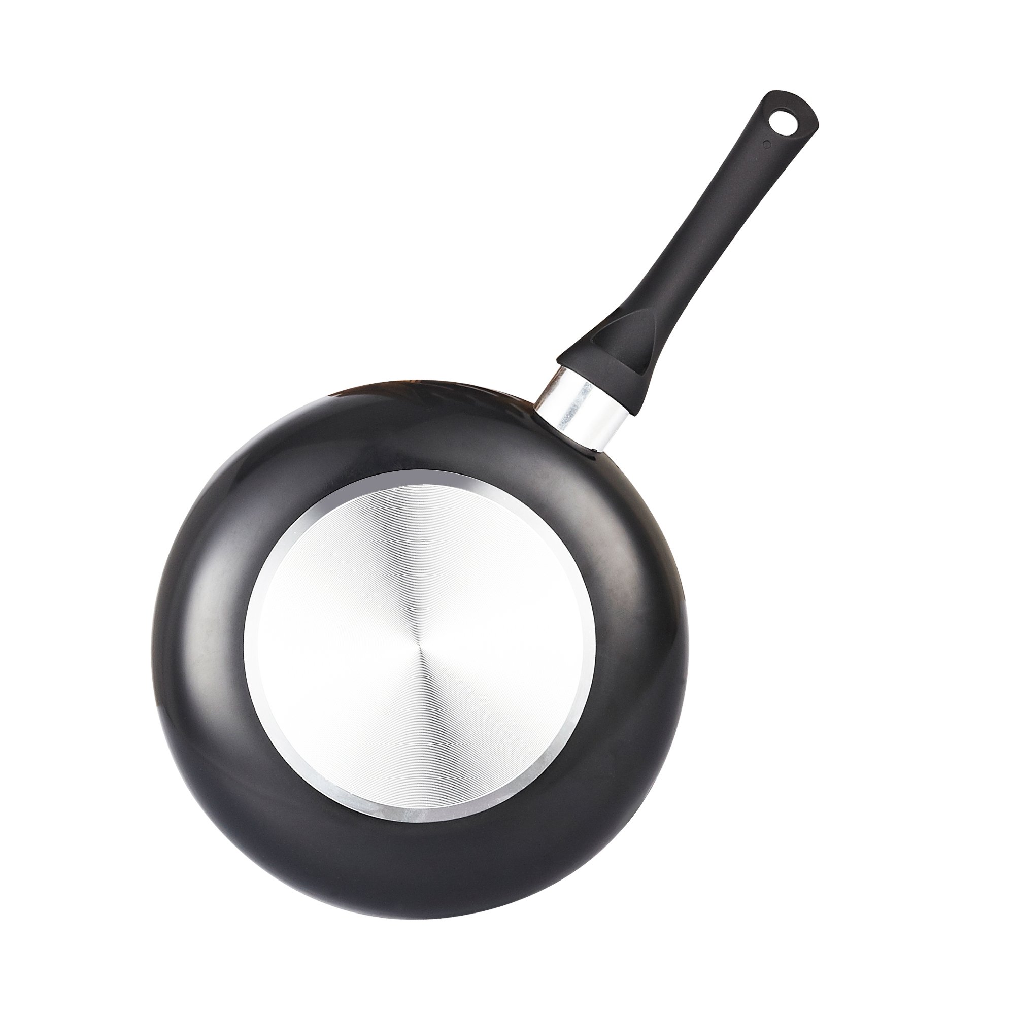 15-Piece Nonstick Cookware Set by Cook N Home - Black Pots & Pans for Everyday Cooking | 16-Piece Porcelain Dinnerware Set by Amazon Basics - White Plates, Bowls & Mugs for Family Dining (Service for 4) | Perfect for Home Kitchens & Entertaining Guests