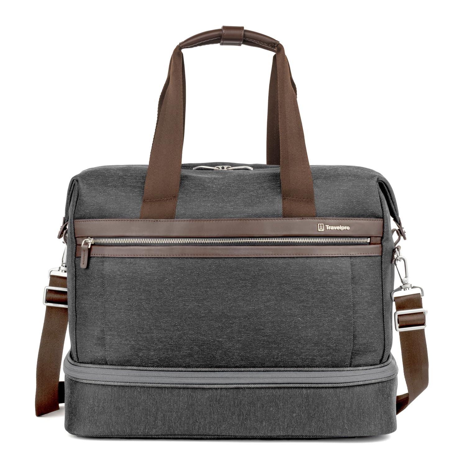 Travelpro Platinum Elite Carry-On Soft Travel Drop-Bottom Weekender Bag for Men & Women - Perfect for Overnight Trips, Business Travel & Weekend Getaways