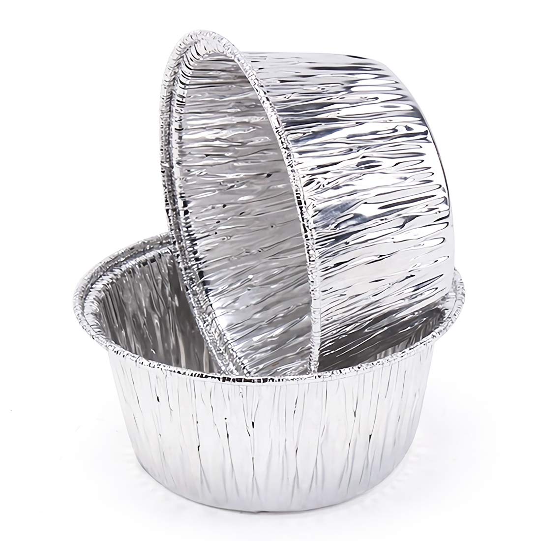 Kingrol 300 Pack 4 oz Aluminum Foil Ramekins - Disposable Baking Cups for Tart, Cupcake, Souffle, Appetizer - Perfect for Home Baking, Party Desserts & Catering Events
