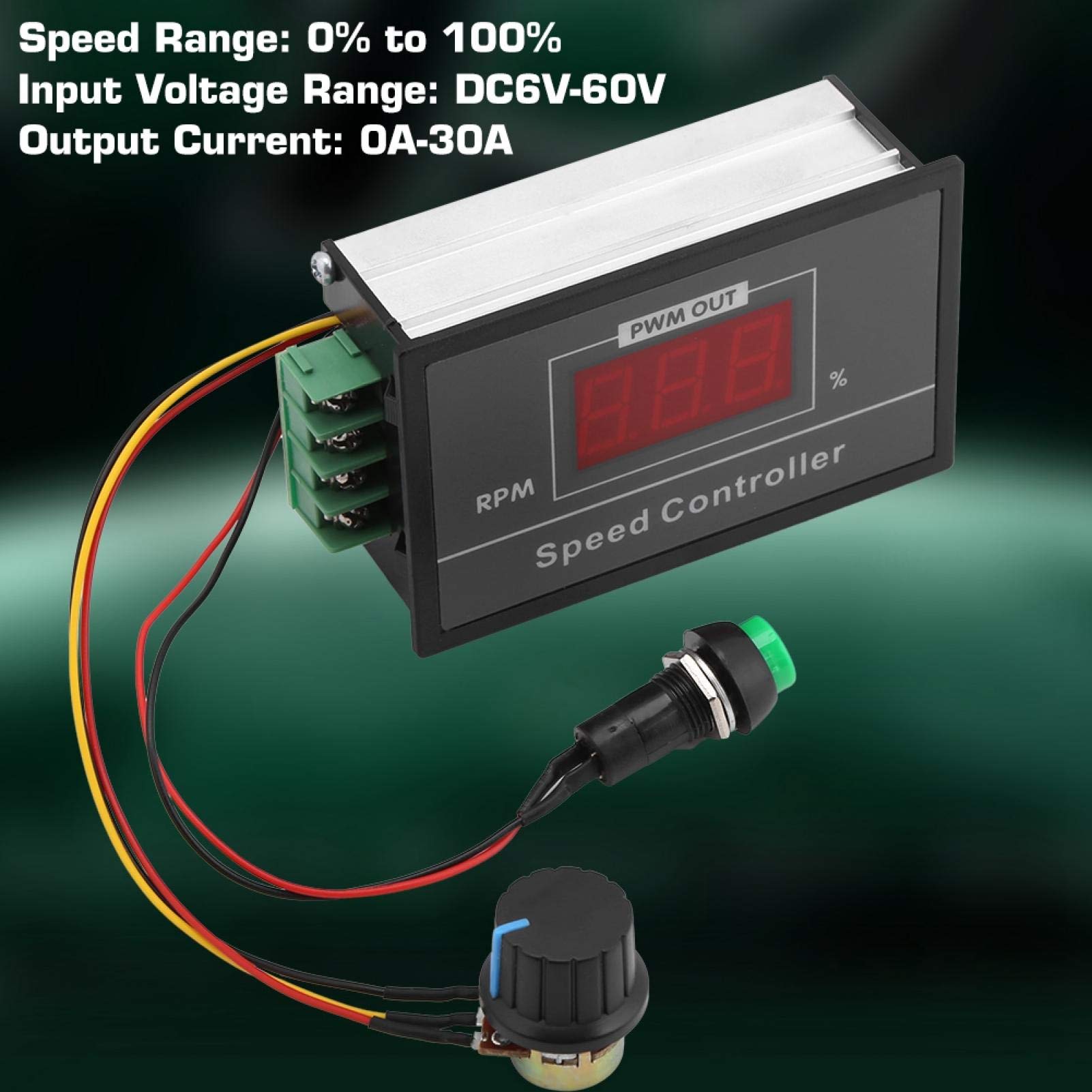 High-Performance Motor Speed Controller for DIY Projects, Robotics, and Industrial Automation - Adjustable RPM with PWM Control