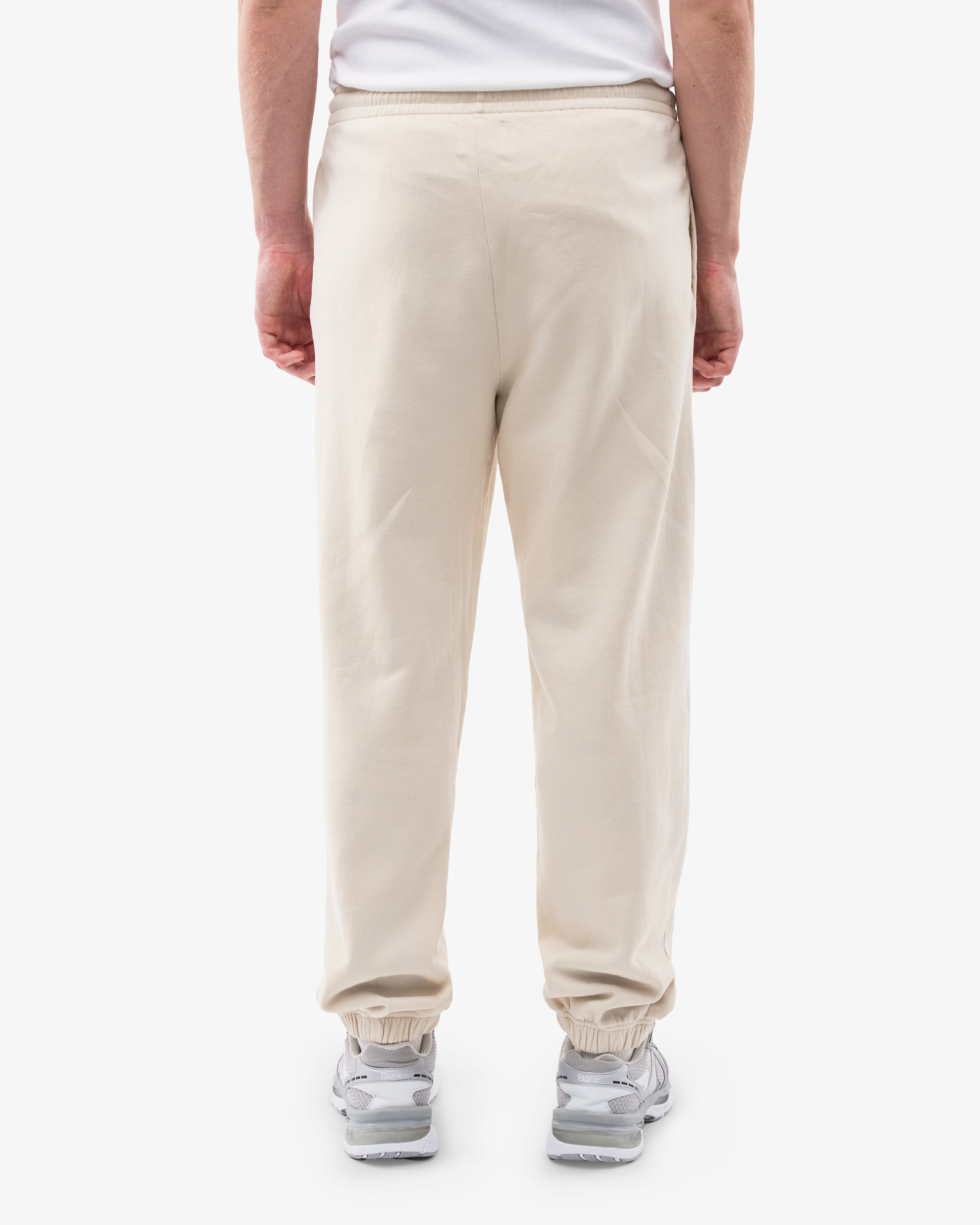 Organic Relaxed Sweatpants for Women - Soft Cotton Lounge Pants Ivory White - Perfect for Yoga, Home Comfort & Casual Wear