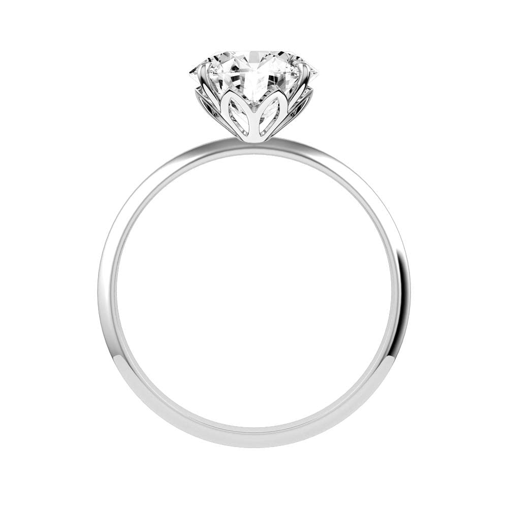2 Carat (ctw) Princess Cut Moissanite Engagement Ring for Women - 10K/14K/18K Gold or Platinum Plated Silver - Perfect Wedding, Proposal & Anniversary Gift - Elegant Jewelry for Brides & Fiancées