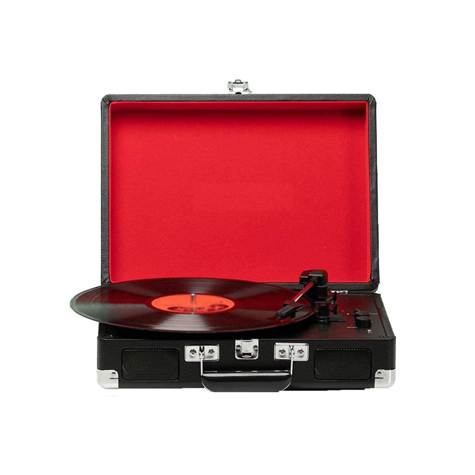 Vintage Vinyl Record Player with Built-in Stereo Speakers - 3 Speed Turntable, USB/RCA Output, Headphone Jack - Compatible with MP3 & Smartphones - Perfect for Home Decor, Retro Music Lovers & Gift Giving
