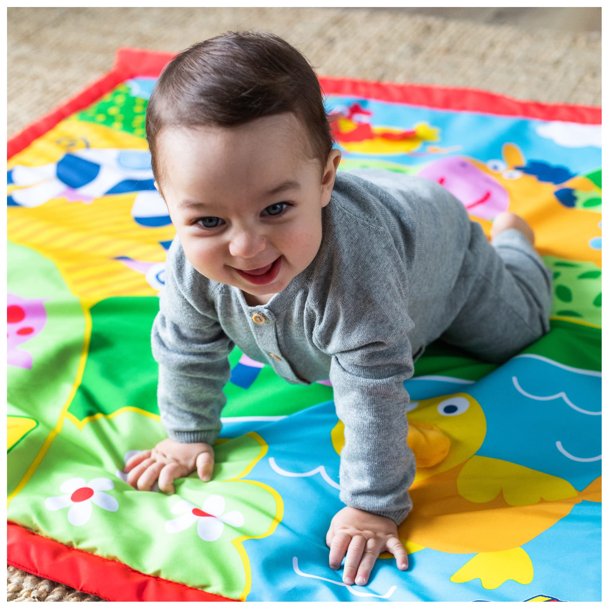 Galt Toys Large Farm Playmat for Kids - Educational Farm Animal Activity Mat for Toddlers & Preschoolers - Perfect for Playrooms, Daycare & Home Learning
