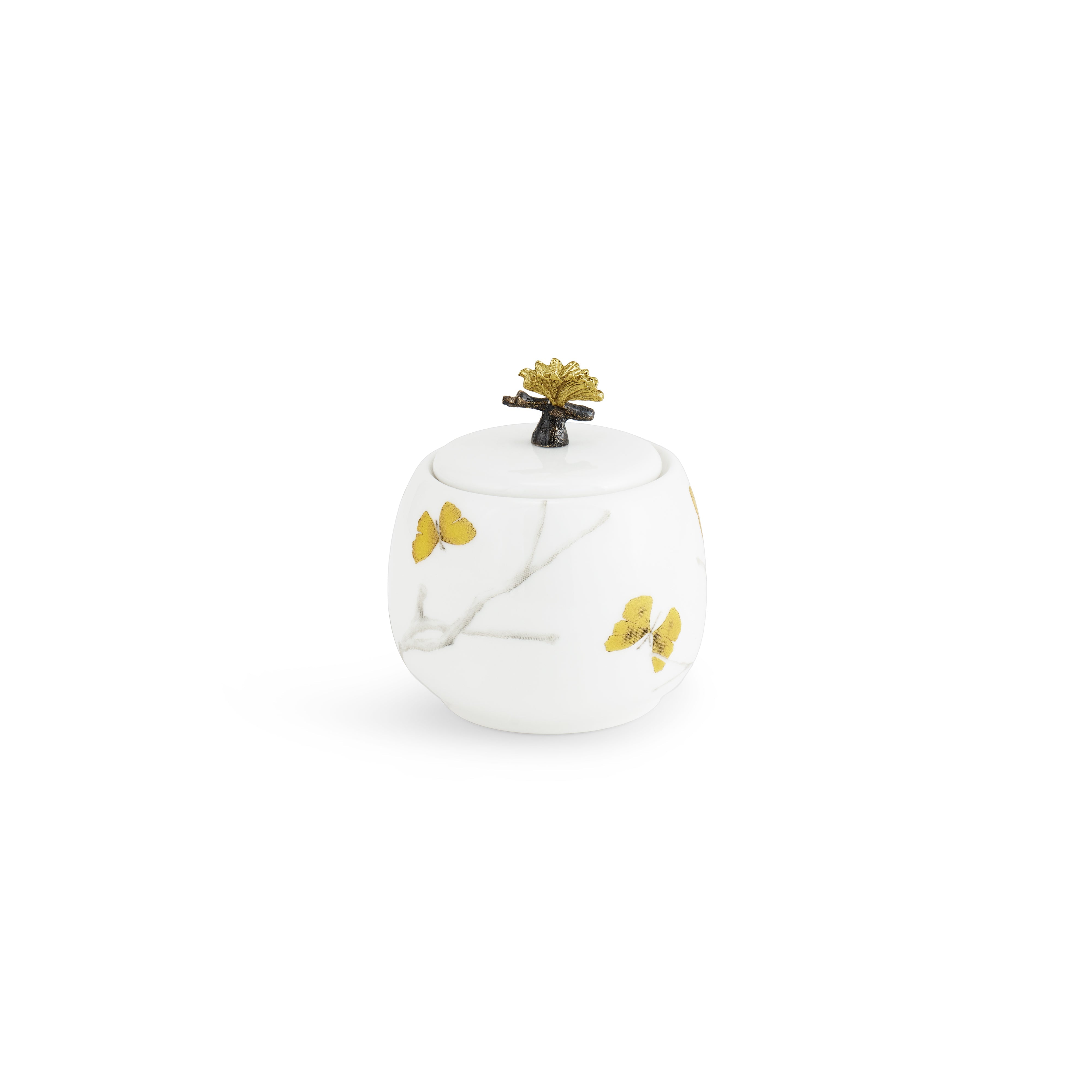 Elegant Butterfly Ginkgo Porcelain Tea Set - 16-Piece Handcrafted Floral Tea Service for Afternoon Tea, Gift & Home Decor - Perfect for Tea Parties, Bridal Showers & Chinese Tea Ceremonies
