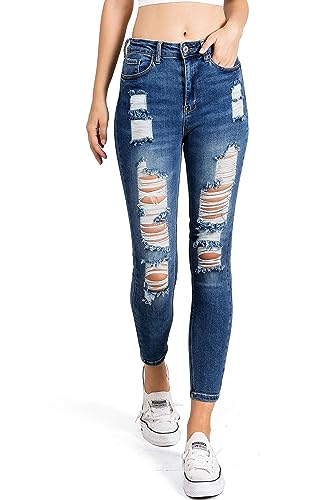 Distressed Dark Denim