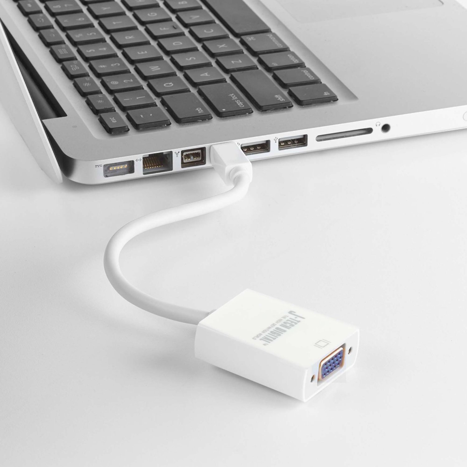 J-Tech Digital Mini DisplayPort to VGA Adapter (Female) - Compatible with MacBook, MacBook Pro, iMac, MacBook Air & Mac Mini - Perfect for Presentations, Home Office & Multi-Monitor Setup