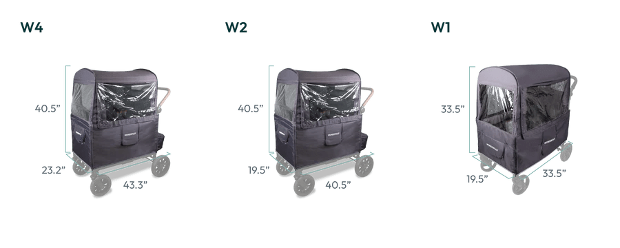 Wonderfold W Series Weather Cover - Waterproof & Durable Stroller Accessory for All Seasons - Perfect for Rain, Snow, and Sun Protection for Your Baby