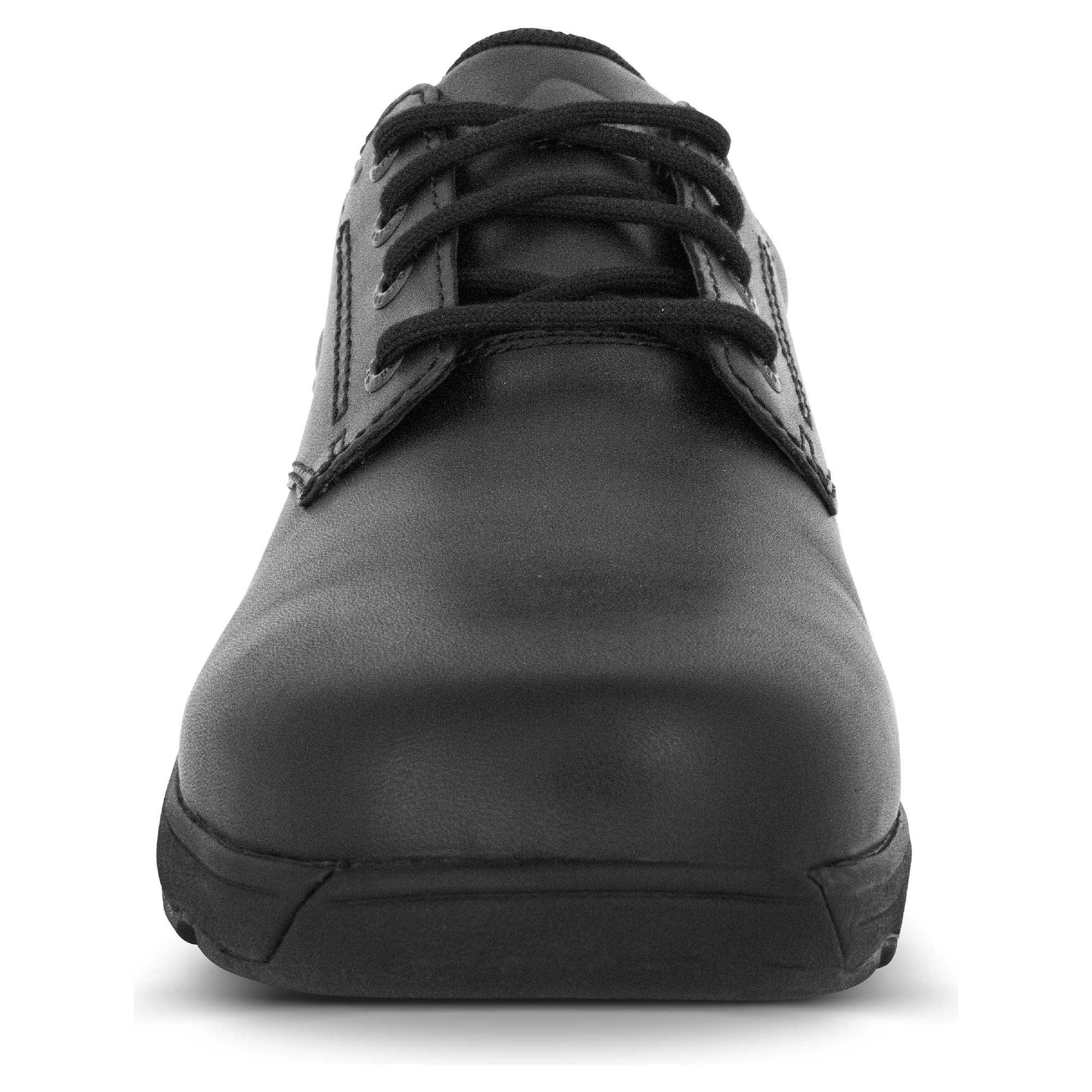 Apex Women's Senior School Shoes - Comfortable Black Leather School Shoes for Girls & Teens - Perfect for Classroom, Uniform Dress Code & Daily Wear