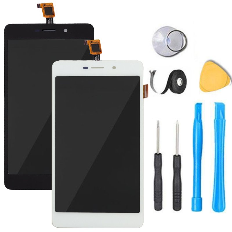 BLU Life XL Screen Replacement LCD Digitizer Premium Repair Kit - Compatible with L030L L050L L050U L0050UU Models (Black/White) - DIY Fix for Cracked/Damaged Displays - Perfect for Home & Office Phone Repairs