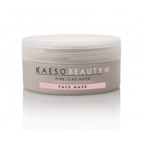 Kaeso Pink Clay Face Mask 245ml - Deep Cleansing & Detoxifying Facial Treatment for Acne, Blackheads & Oily Skin - Perfect for Spa Night & Self-Care Routine
