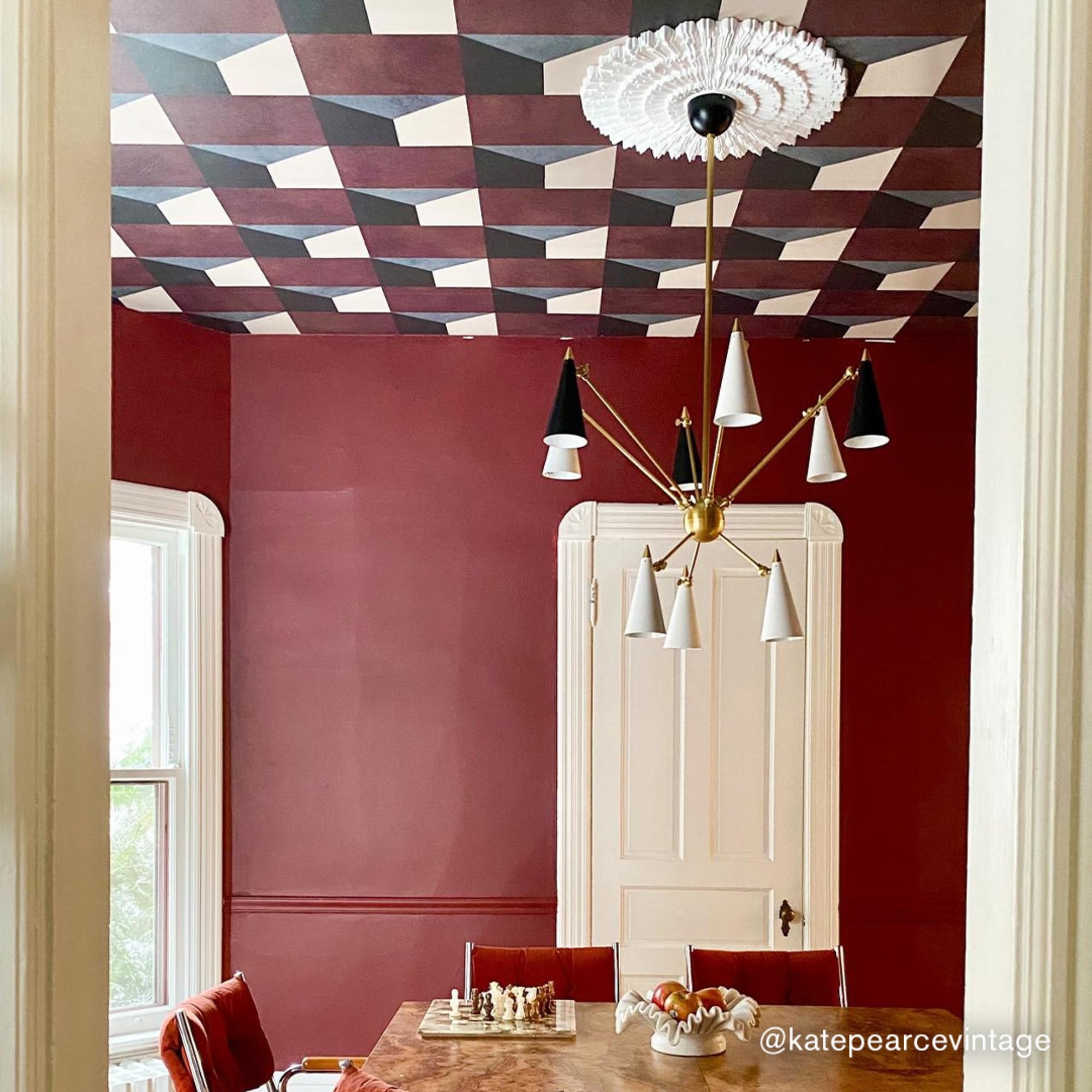 Premium Interior Paint - Standard Semi Matte, Low Sheen Finish | Self-Priming, Low VOC, Green Wise Certified | SELF-PORTRAIT Deep Dark Red | 5 Gallons | Perfect for Living Rooms, Bedrooms & Home Offices