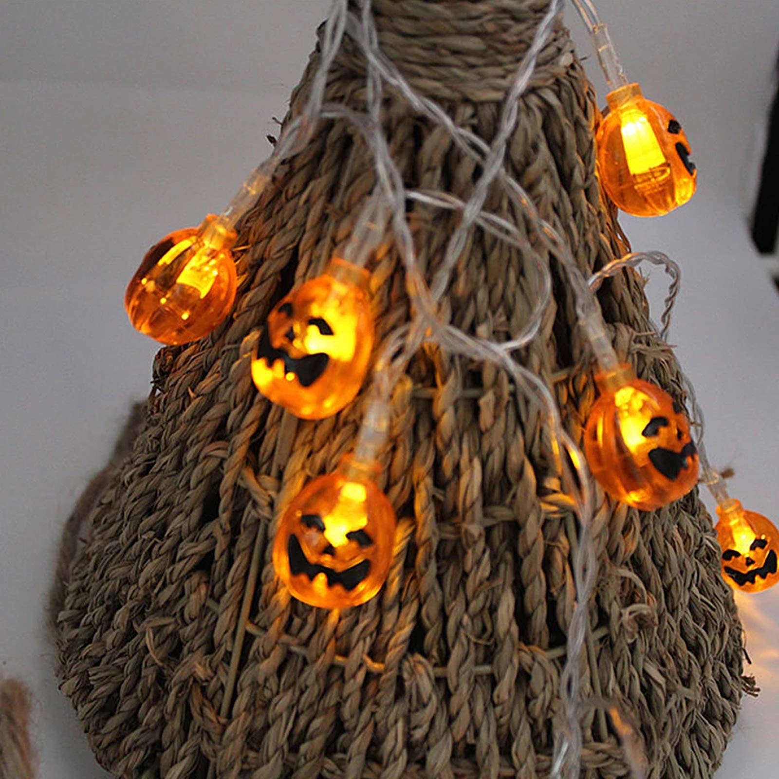 SNOMYRS 21ft Solar Pumpkin String Lights - 30 LED Waterproof Outdoor Halloween & Christmas Decorations for Patio, Garden, Yard, Gate - Perfect for Parties, Weddings, and Home Decoration