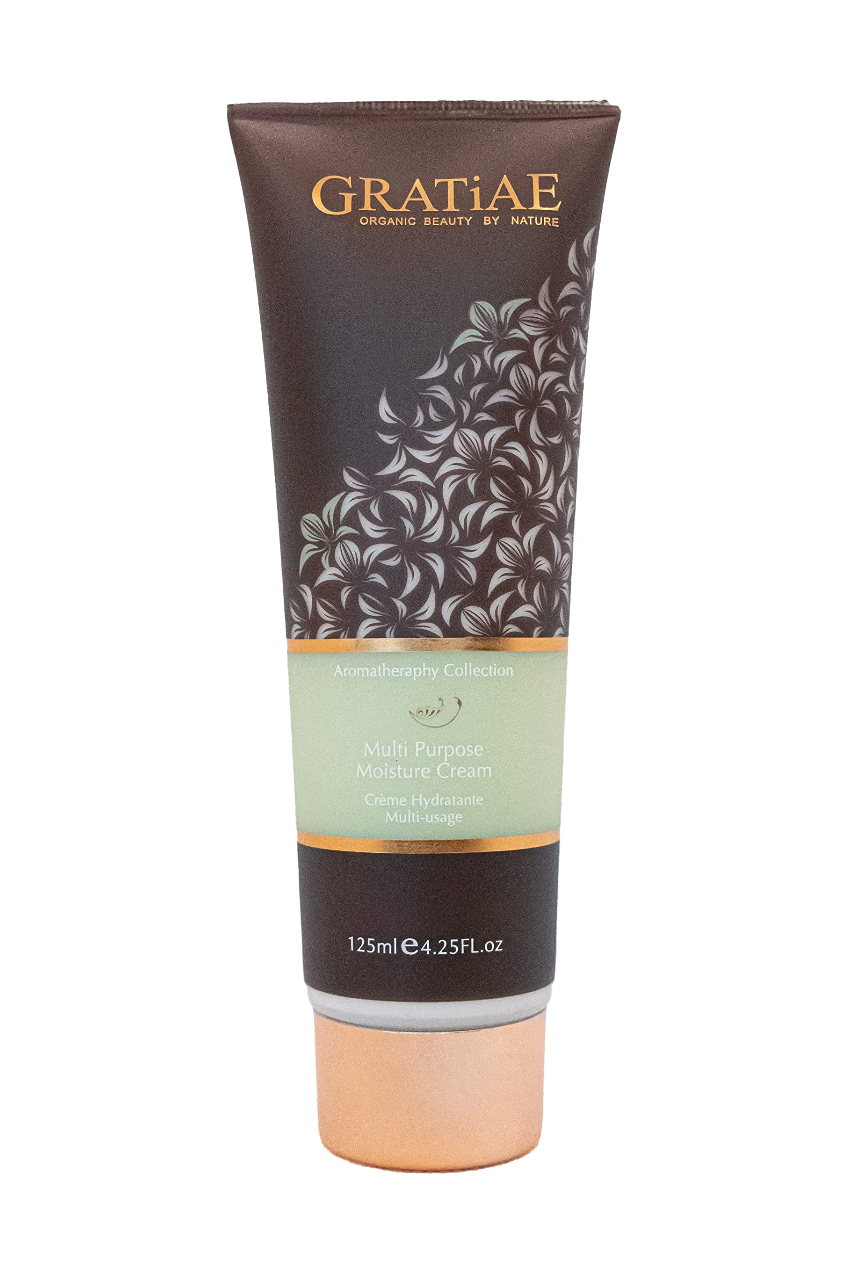 GRATiAE Organic Moisture Cream with Rose Aromatherapy - Hydrating Face Moisturizer for Dry Skin - 4.25 Oz - Perfect for Nighttime Skincare & Relaxation Routine