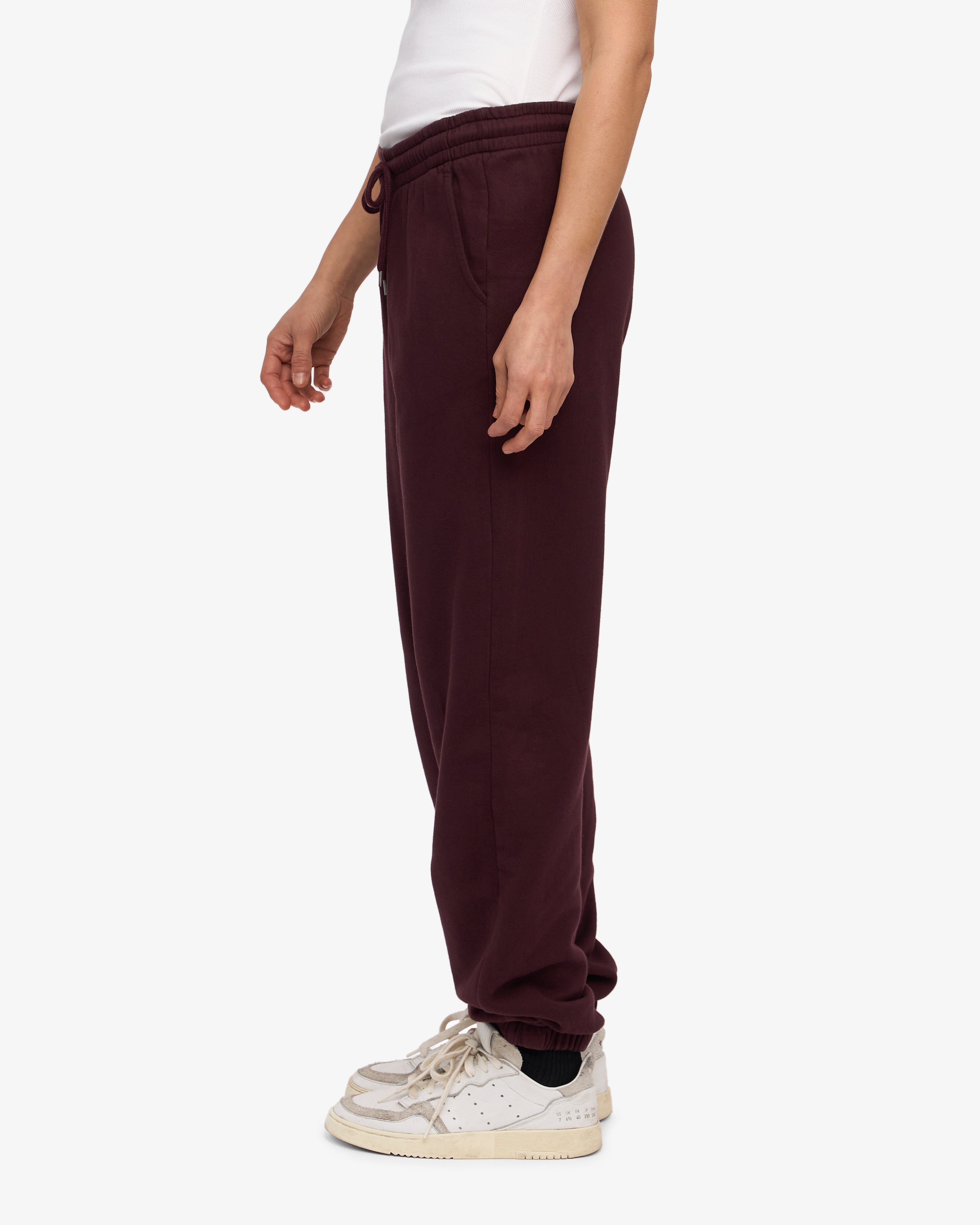 Organic Cotton Sweatpants for Women - Soft & Comfortable Oxblood Red Joggers | Perfect for Yoga, Lounge & Casual Wear