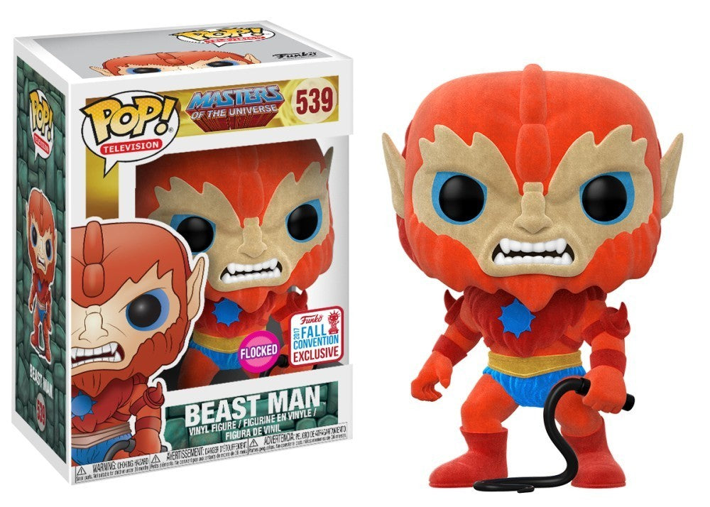 Masters of the Universe Beast Man Flocked Action Figure - 2017 Fall Convention Exclusive Collectible - Perfect for Display, Gifts, and MOTU Fans Collection