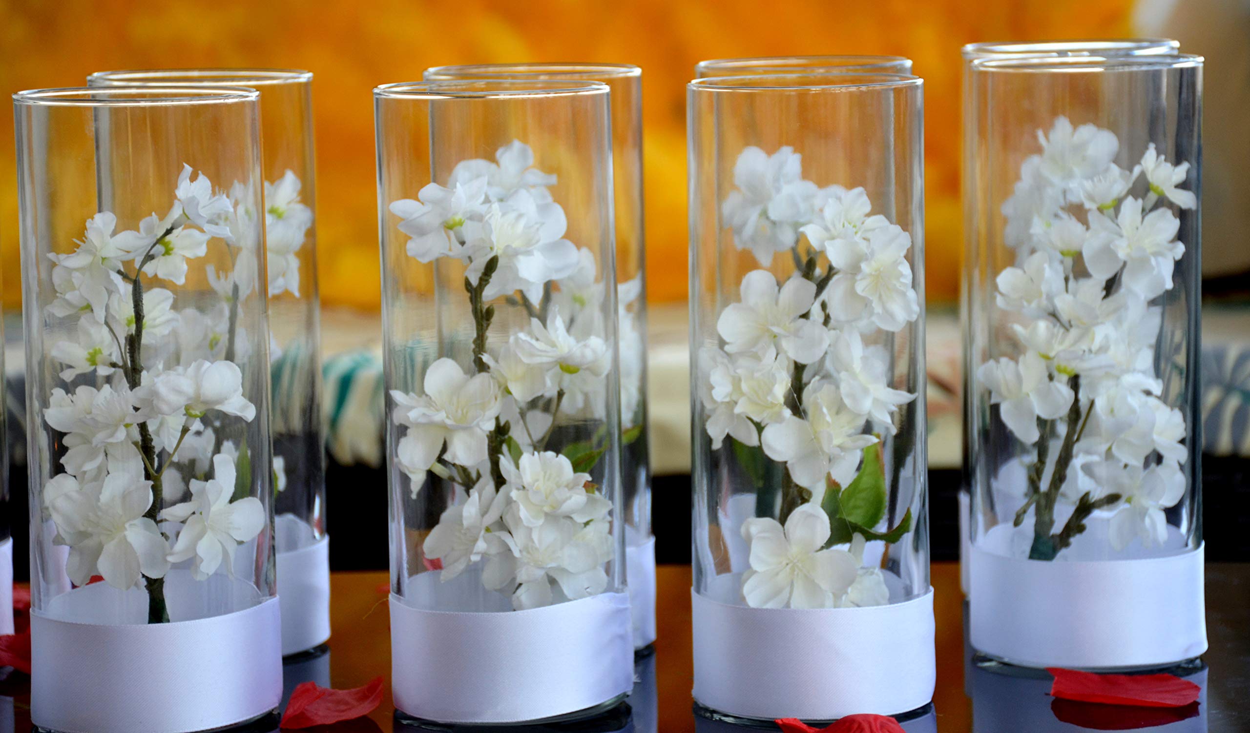 10-Piece Floral Centerpiece Set - Silk Flower Arrangement for Wedding, Bridal Shower & Party Decor | Elegant Table Decorations for Reception, Sweet 16 & Special Events