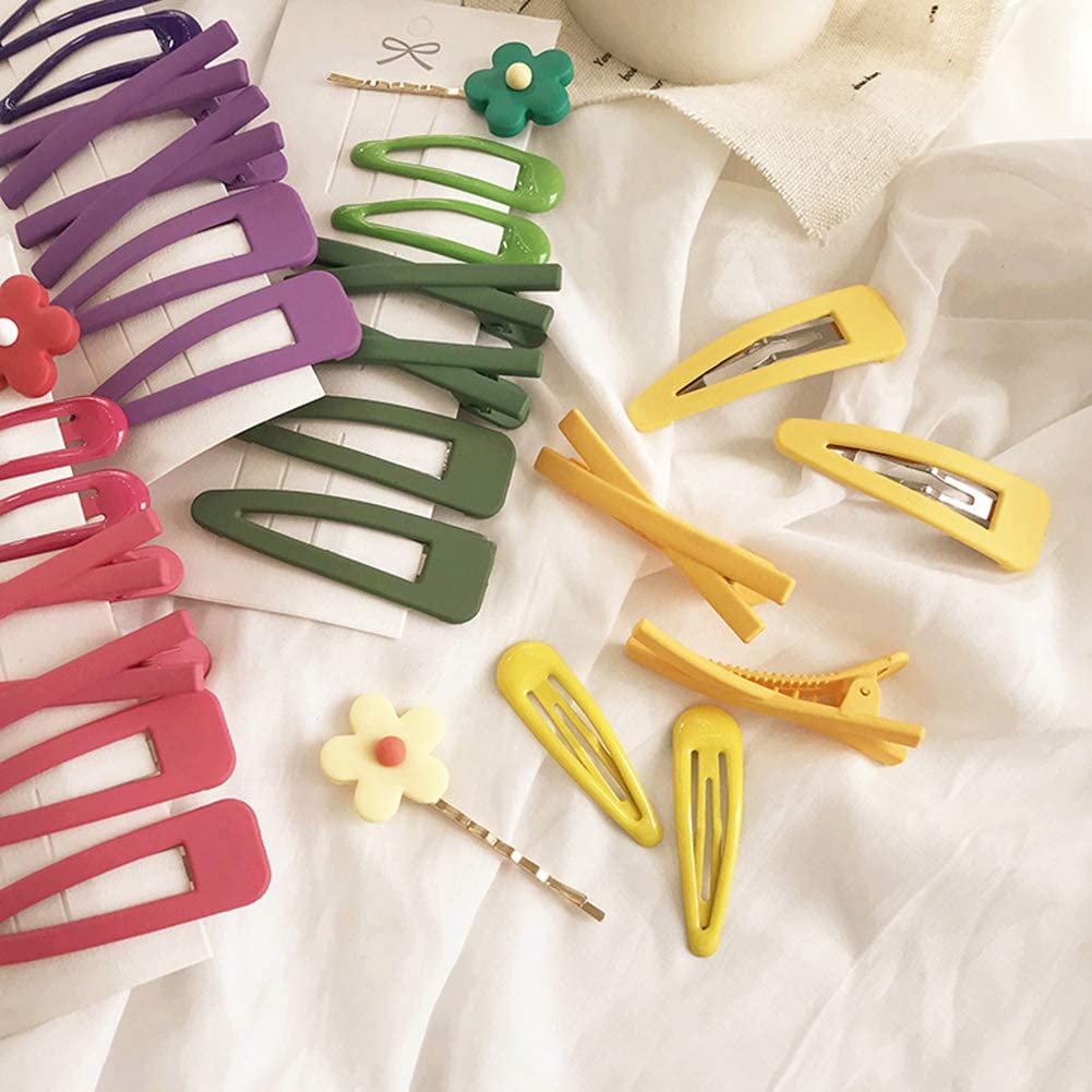 7 Pcs Yellow Sweet Flower Hair Clips for Women & Girls - Elegant Gold Bobby Pins & Barrettes Hair Accessories - Perfect for Weddings, Parties & Everyday Style