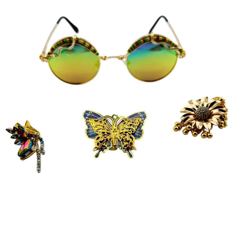 Butterfly Keepsake SpunClips™ - Elegant Hair Clips for Women & Girls - Perfect for Weddings, Parties & Everyday Wear