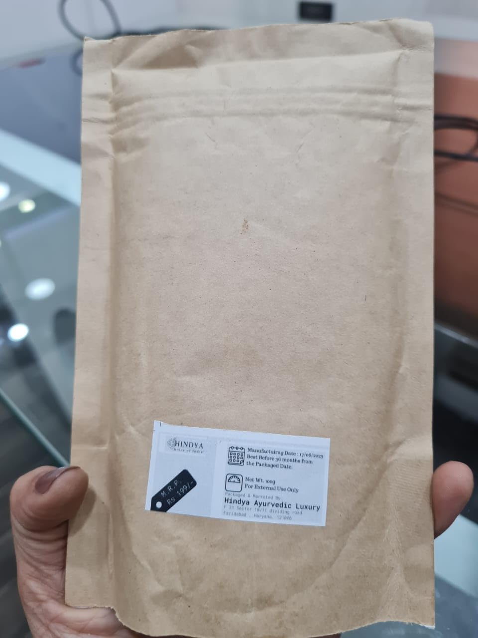 Hindya Ayurvedic Shikakai Powder for Hair Care - 100g Natural Acacia Concinna Powder | Controls Hair Fall & Dandruff | All Hair Types | Perfect for Daily Hair Wash & Scalp Treatment